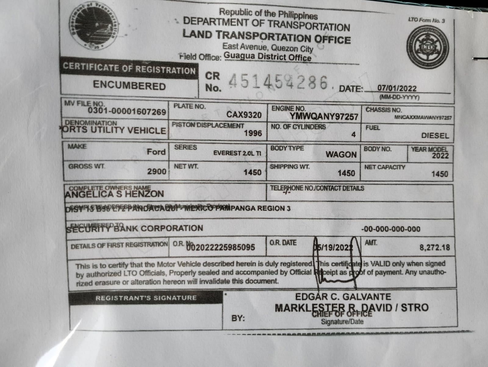 2022 Ford Everest Titanium AT SUV for sale in Parañaque (CAX9320) – photo 17