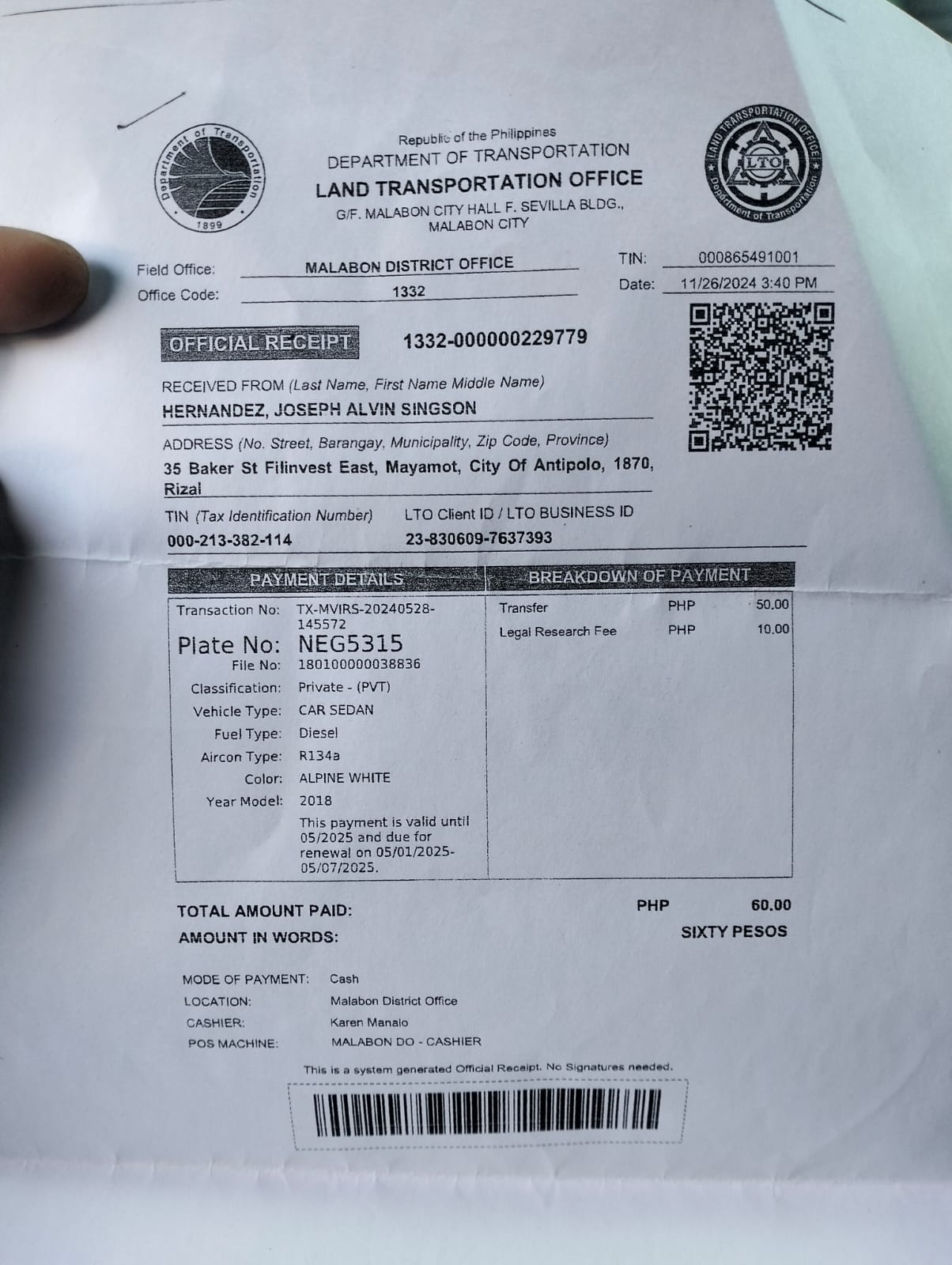 2018 BMW 520D AT Sedan for sale in Parañaque (NEG5315) – photo 12