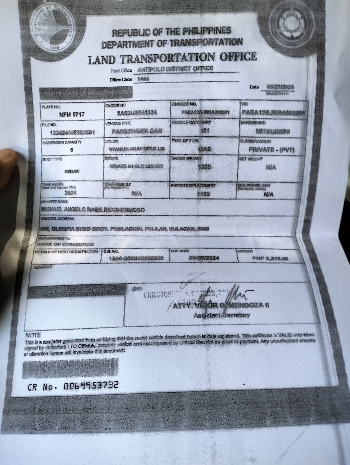 2024 Mitsubishi Mirage G4 GLX AT Sedan for sale in Parañaque (NFM5717) – photo 21